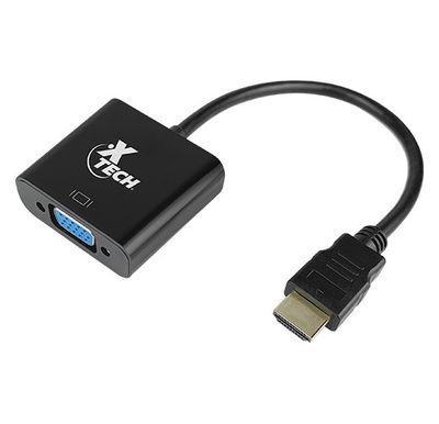XTC-363 Xtech - Video adapter - 19 pin HDMI Type A - VGA - Black - XTC-363