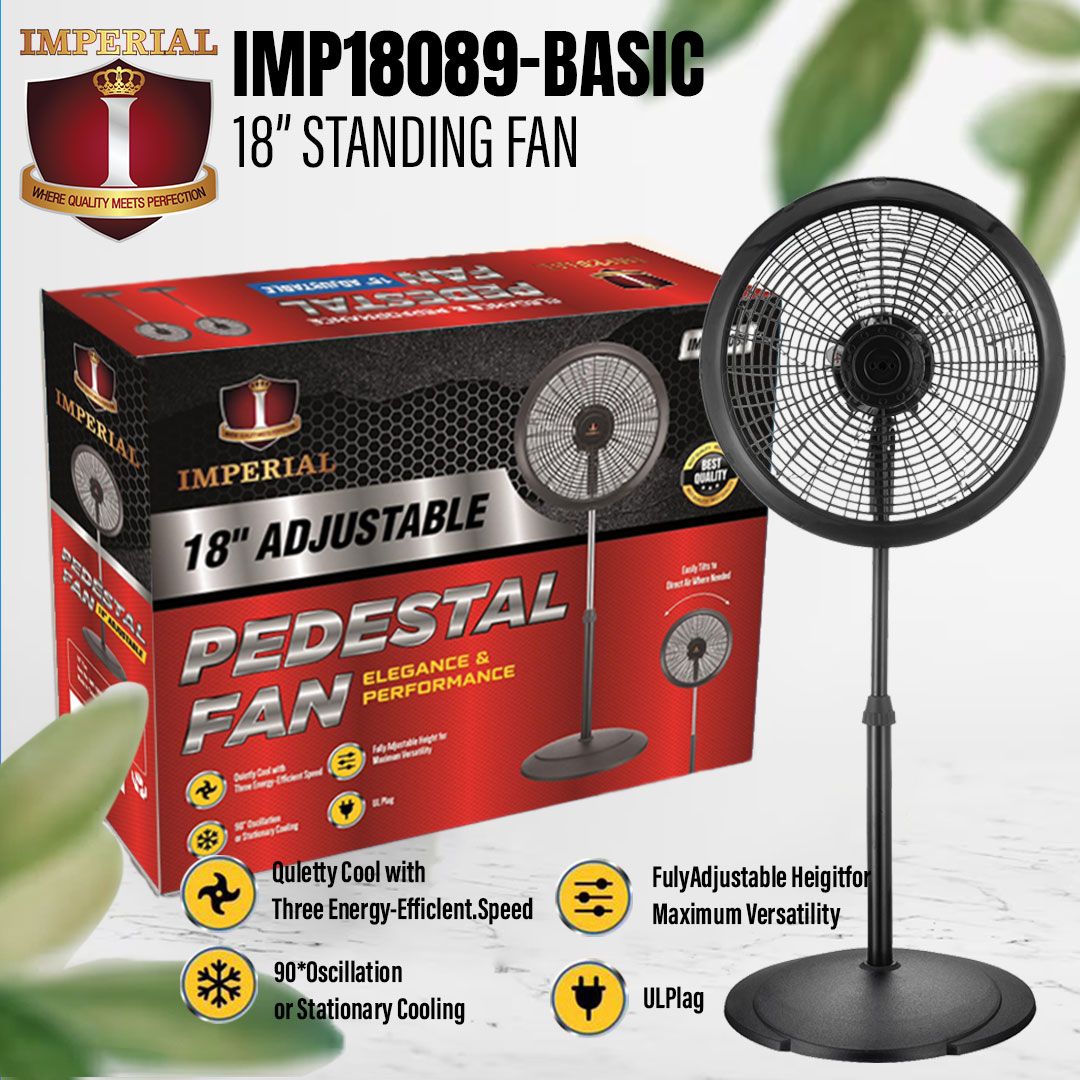IMP18089 -- BASIC IMPERIAL 18&quot;&quot; FAN -- 50 HZ ULTRA QUIET MOTOR -- BASIC