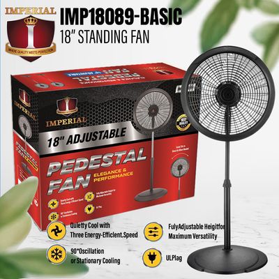 IMP18089 -- BASIC IMPERIAL 18&quot;&quot; FAN -- 50 HZ ULTRA QUIET MOTOR -- BASIC