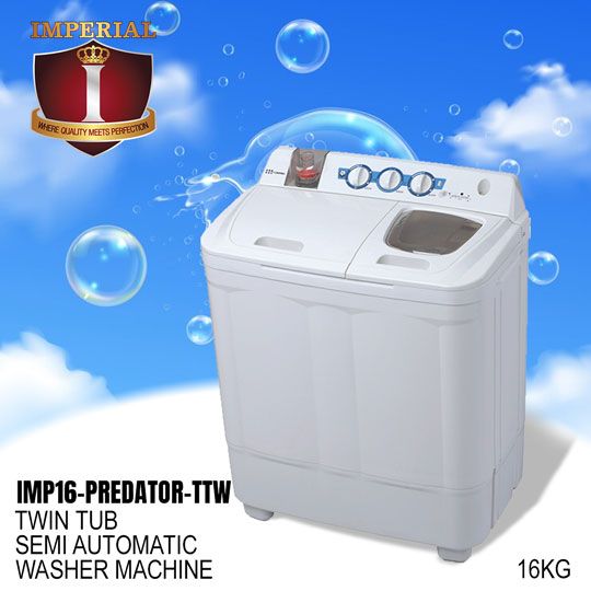 IMP16-PREDATOR-TTW IMPERIAL TWIN TUB 16KG WASHER