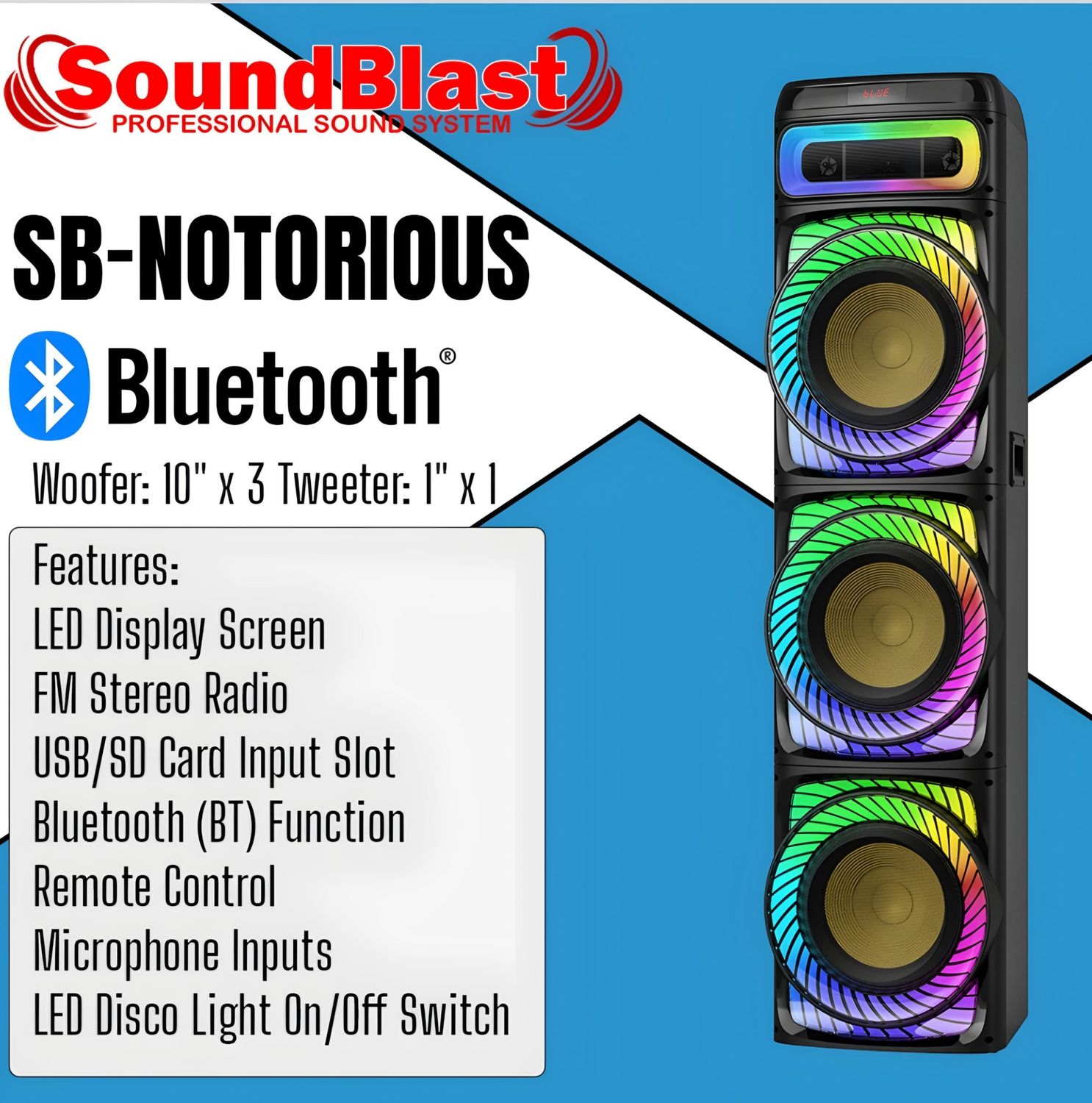 SB-NOTORIOUS SOUND BLAST PARTY SPEAKER