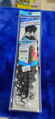 BIJOUX #1B SOLO EXPRESS DEEP BULK 18&quot; HUMAN HAIR