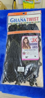 #1B REALISTIC 3X PASSION LOCS 14&quot; HAIR