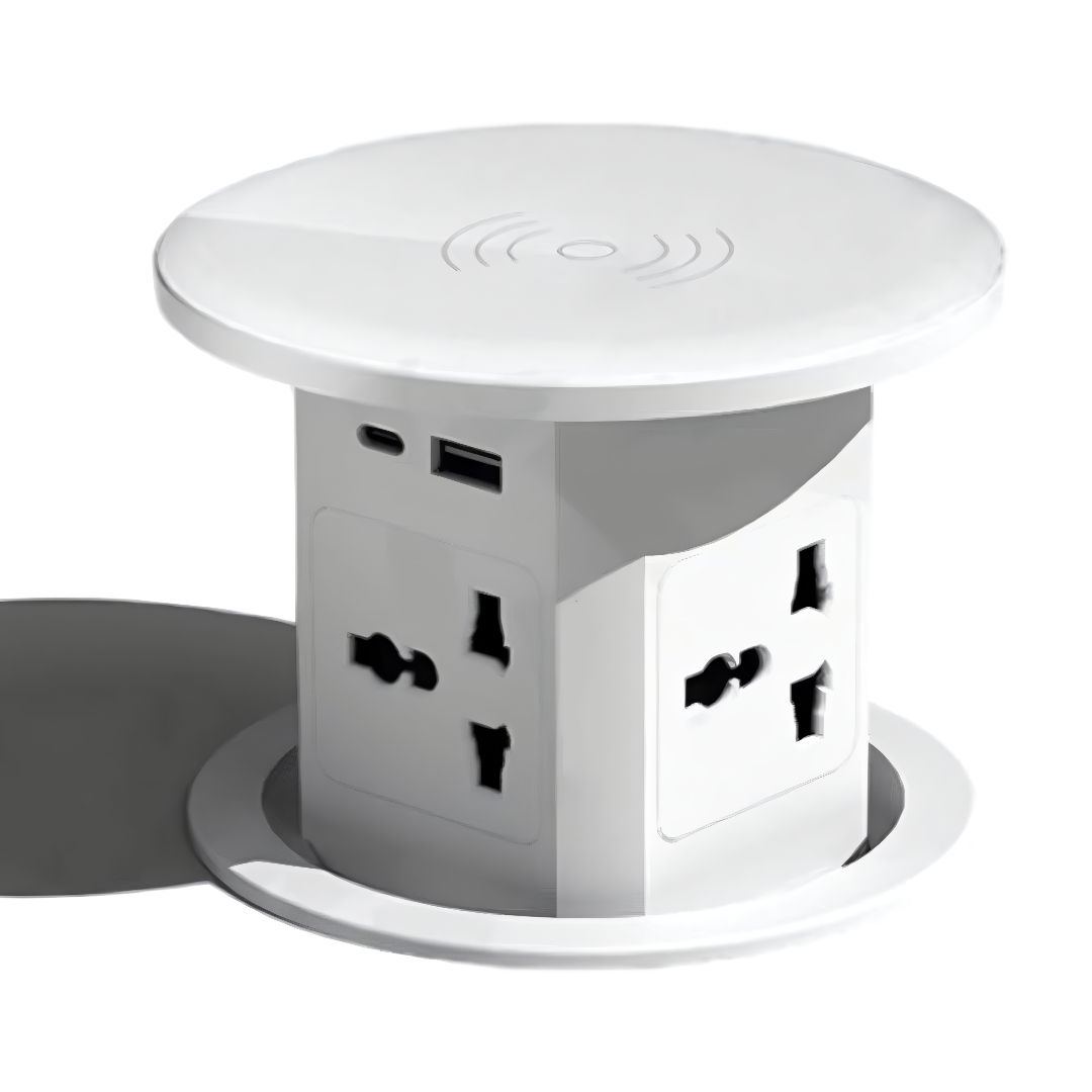 Desktop Lift Socket With Wireless Charging