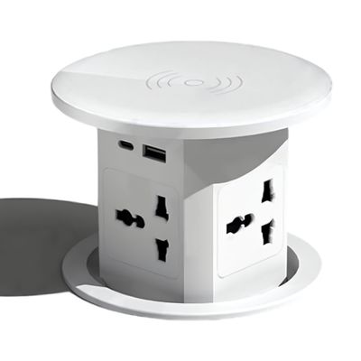 Desktop Lift Socket With Wireless Charging