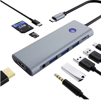 BLY-2410 9 in 1 Type-C HUB Adapter
