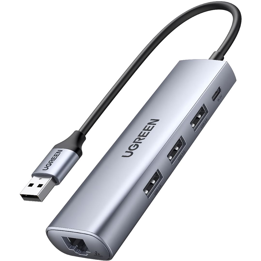 Original UGREEN USB3.0 Ethernet Adapter HUB With RJ45 Port