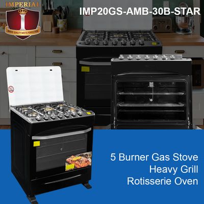 IMP30GS-AMB30B-STAR (BLACK) IMPERIAL STAR STOVE- MIDDLE SUPER POWER BURNER