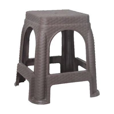 BAMBOO  PLASTIC STOOL PLATINUM RATTAN TEA TABLE