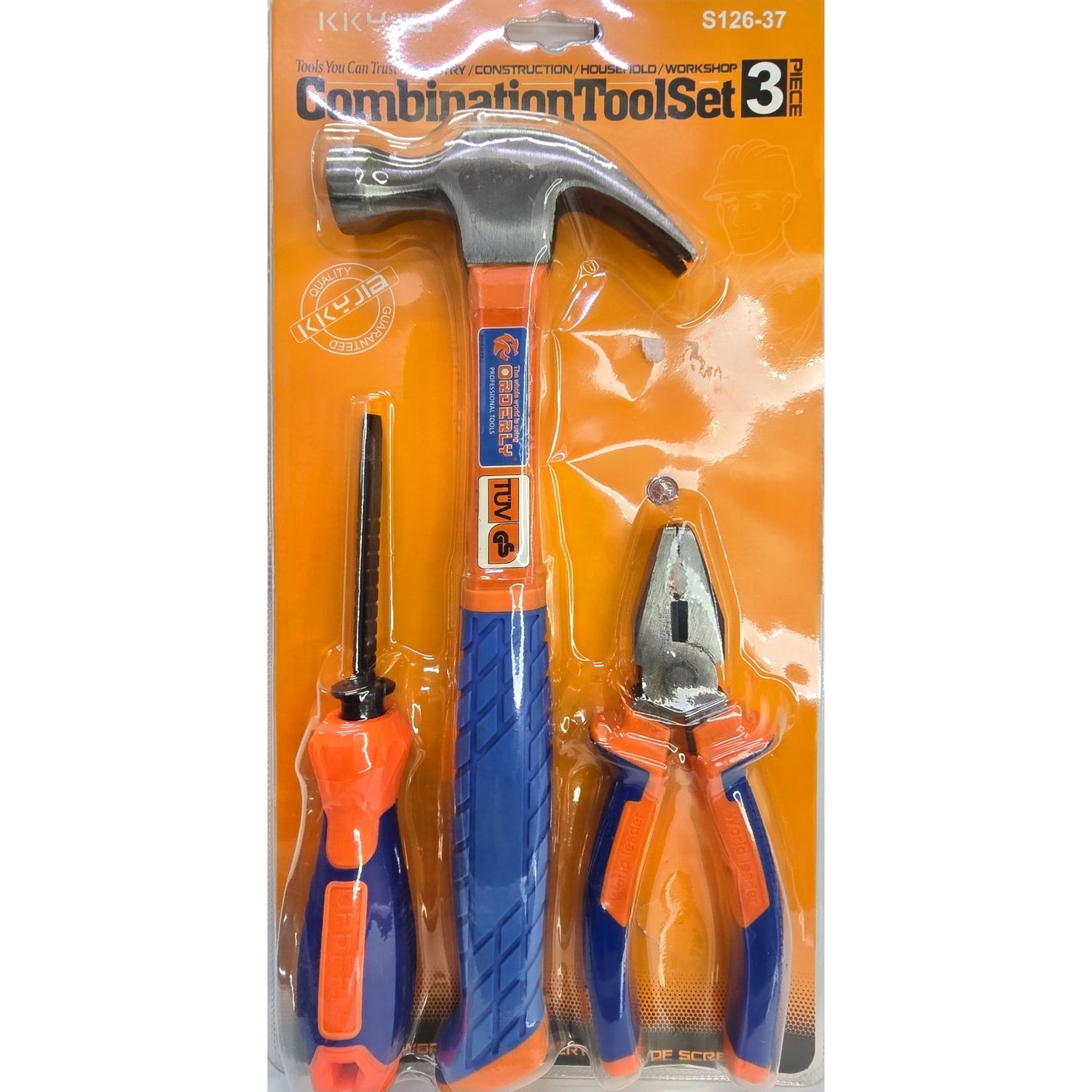 S126-37 3PCS COMBINATION TOOL SET