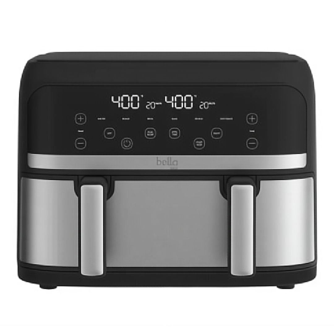 BEL-90222 / AFD2001A  BELLA AIRFRYER -- HEALTHY CHOICE -- Stainless Steel -- Dual