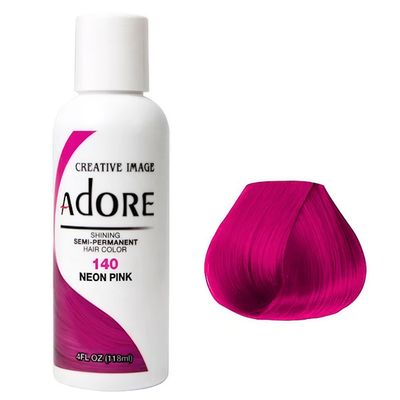 CREATIVE IMAGE ADORE 140 NEON PINK HAIR COLOR 116ML