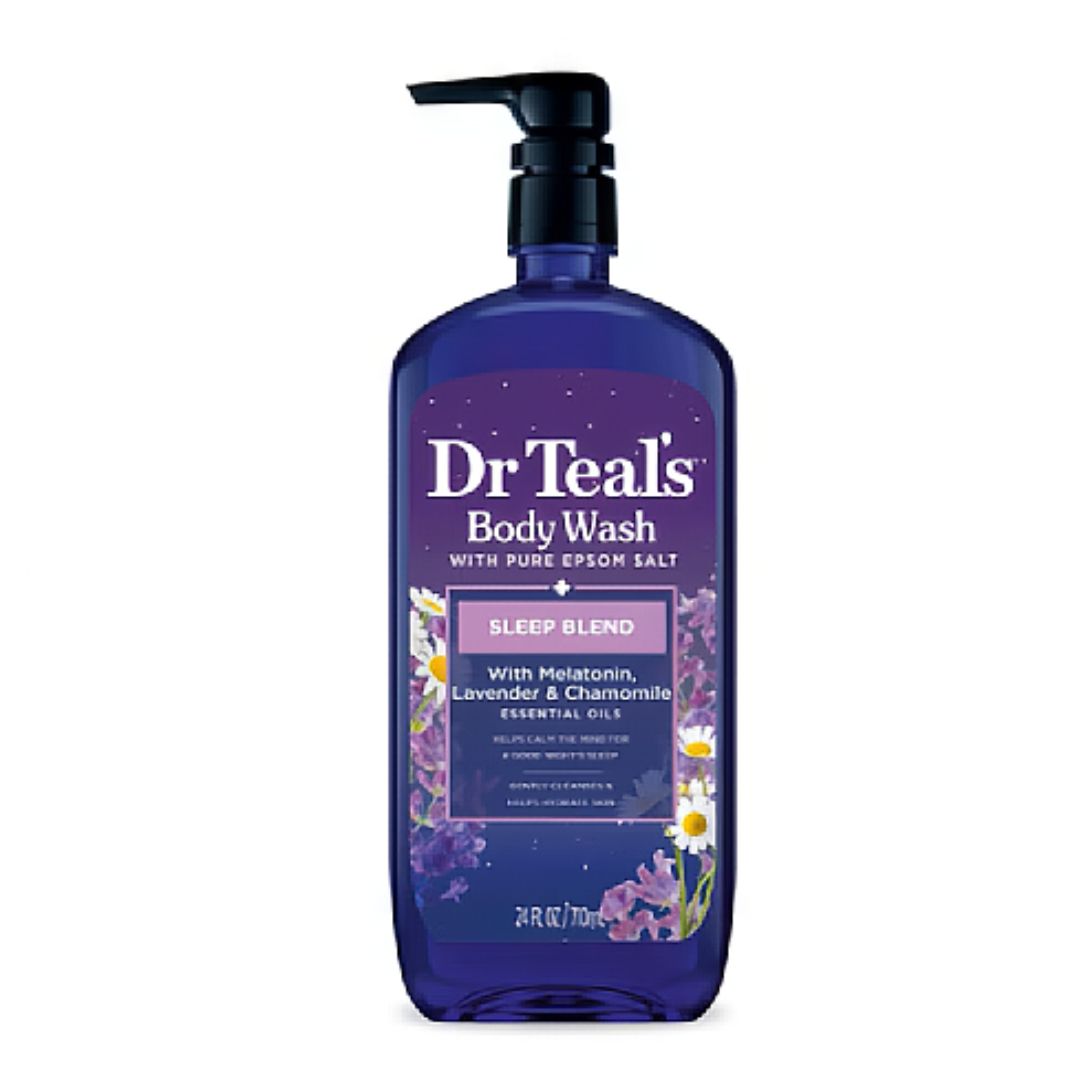 DR TEAL&#39;S BODY WASH WITH MELATONIN LAVENDER &amp; CHAMOMILE  710ML
