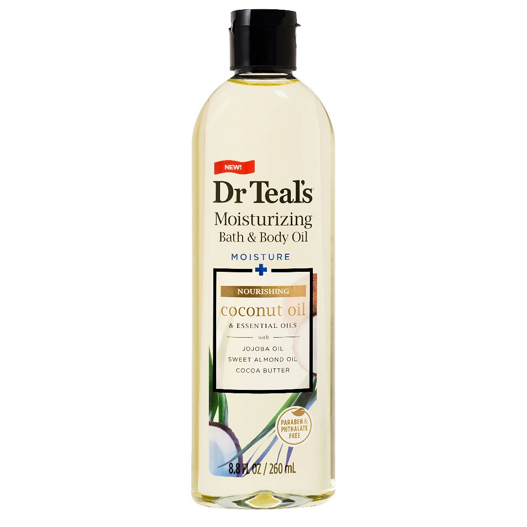 DR TEAL&#39;S BATH &amp; BODY OIL COCONUT OIL  260ML