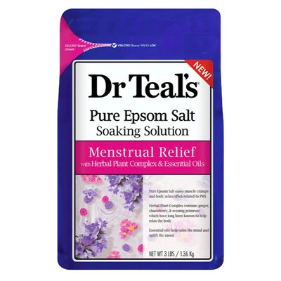 DR TEAL&#39;S PURE EPSON SALT MENSTRUAL RELIEF 3LBS