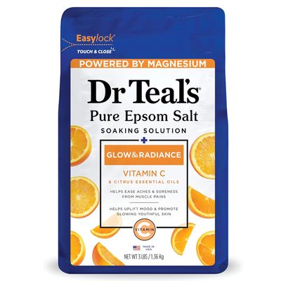 DR TEAL&#39;S  PURE EPSOM SALT GLOW &amp; RADIANCE  3LBS