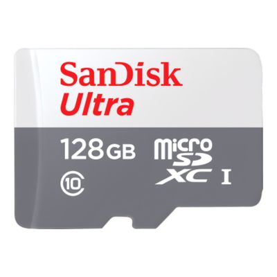 128 GB SanDisk - Flash memory card - microSDXC UHS-I Memory Card - - W/ ADAPTER