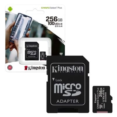256GB Kingston - Flash memory card - microSDHC -  - Canvas Select Plus