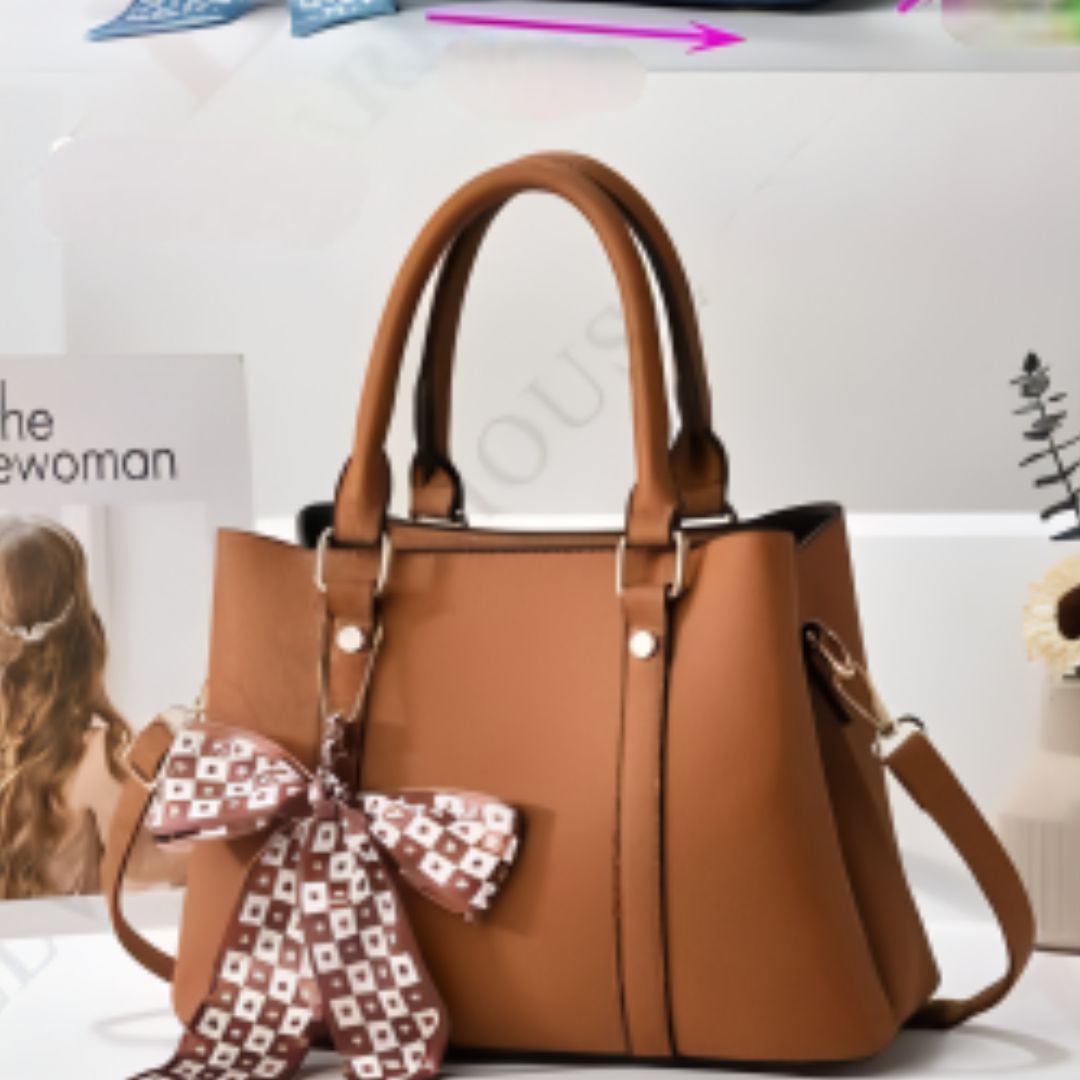 13L2931 BROWN  LADY HANDBAG