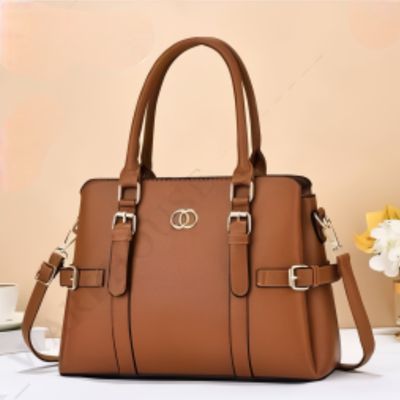 13LF86 BROWN  LADY HANDBAG