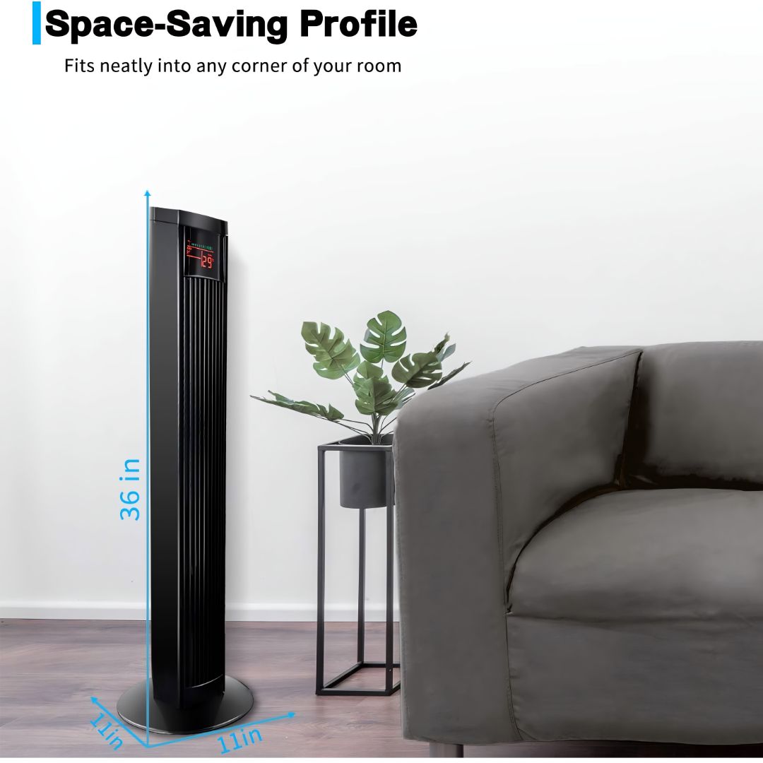 PLATINUM TOWER FAN WITH REMOTE TF-36-BR