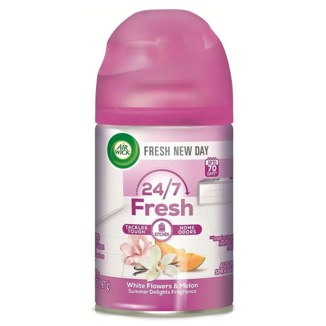 AIR WICK AUTOMATIC SPRAY WHITE FLOWERS &amp; MELON 167G
