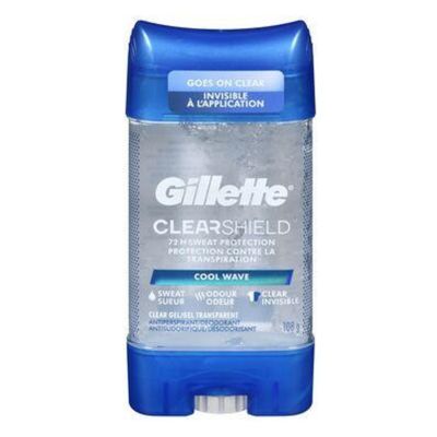 GILLETTE CLEAR + DRI-TECH  COOL WAVE ANTIPERSPIRANT PROTECTION