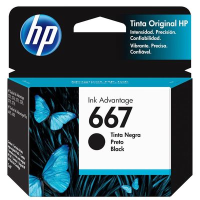 HP - 667 - Ink cartridge - Black - 3YM79AL