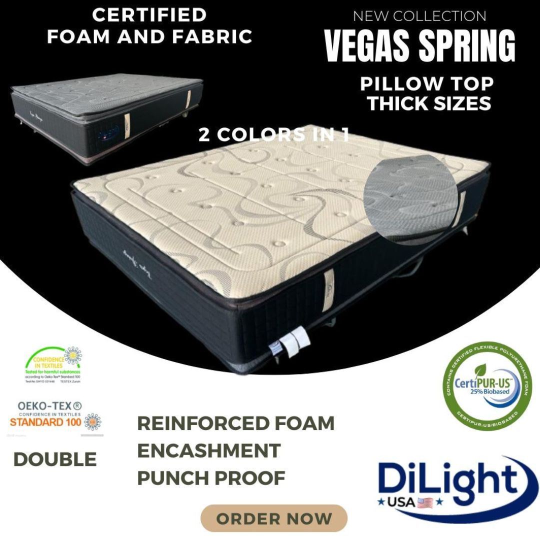 DL-DOUBLE-VEGAS SPRING 2  SIDE PILLOW TOP   MATTRESS