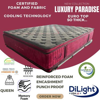 DL-QUEEN-LUXURY PRADISE EURO TOP MATTRESS