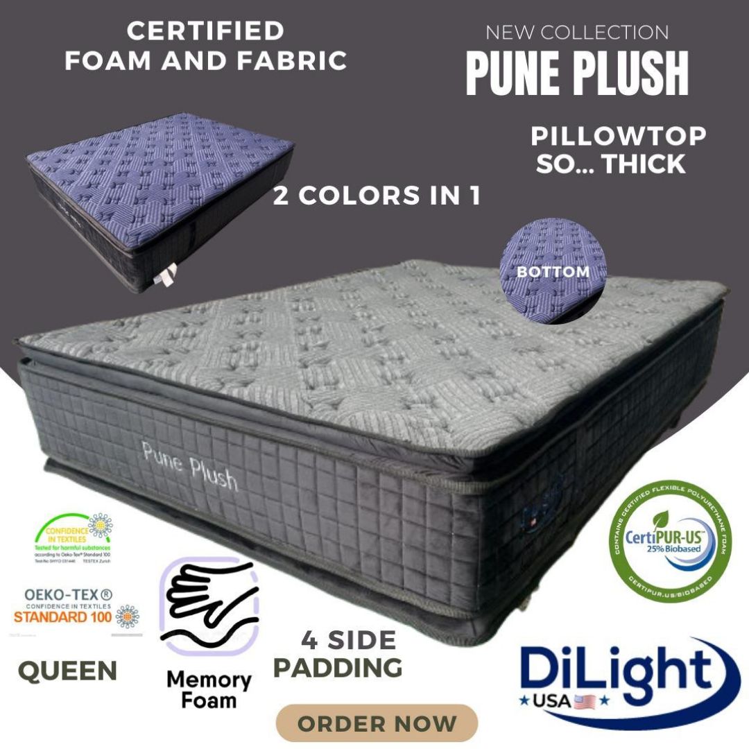 DL-QUEEN-PUNE PLUSH PILLOW TOP MATTRESS