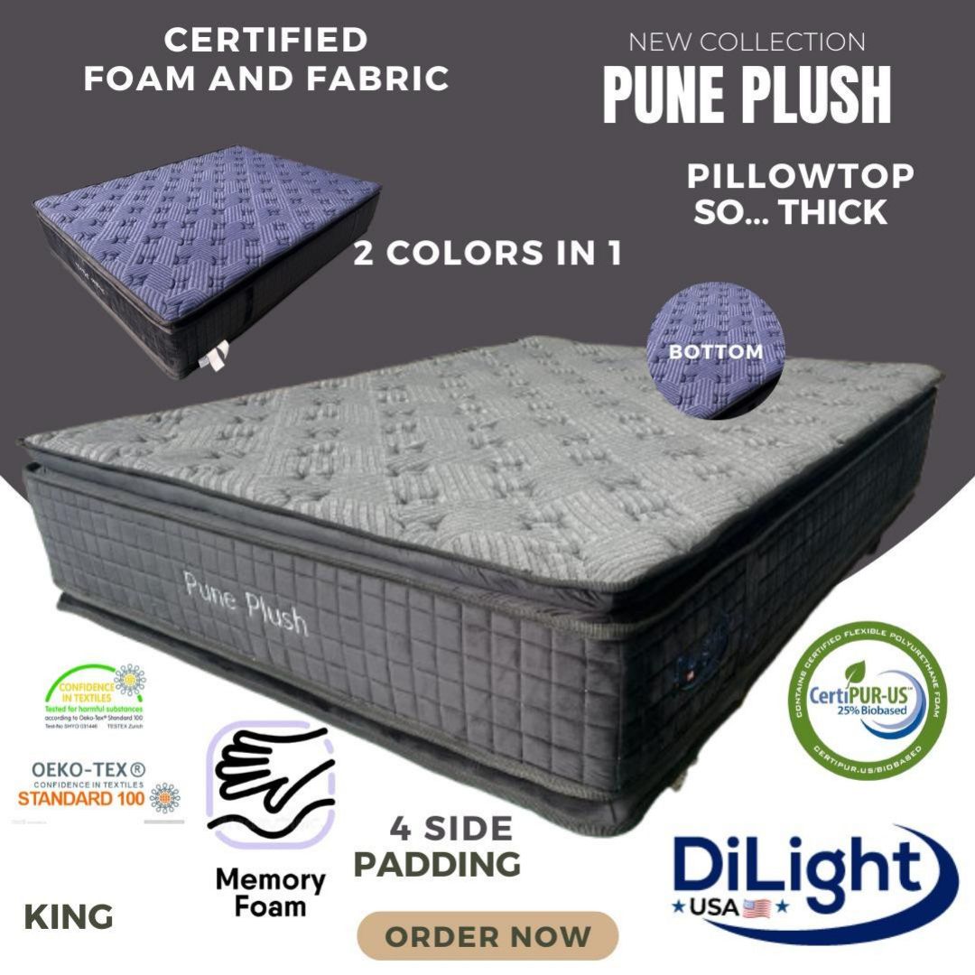 DL-KING-PUNE PLUSH PILLOW TOP MATTRESS