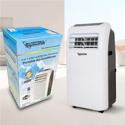 BSK-1200PA BLUESONIK PORTABLE AC/AIR CONDITIONER 3 IN 1 COOL/FAN/DRY FUNCTIONS
