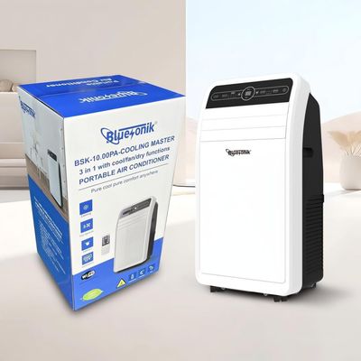 BSK-1000PA BLUESONIK PORTABLE AC/AIR CONDITIONER 3 IN 1 COOL/FAN/DRY FUNCTIONS