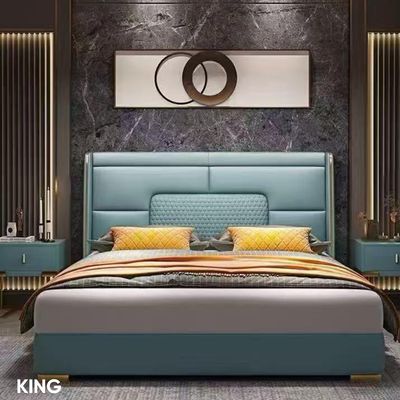 BSK-4881-KB KING BED SET (LIGHT BROWN COLOR)