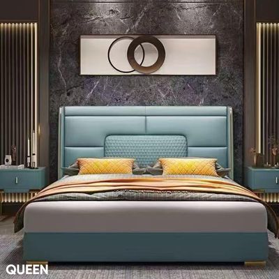 BSK-4881-QB QUEEN BED SET (LIGHT BROWN COLOR)