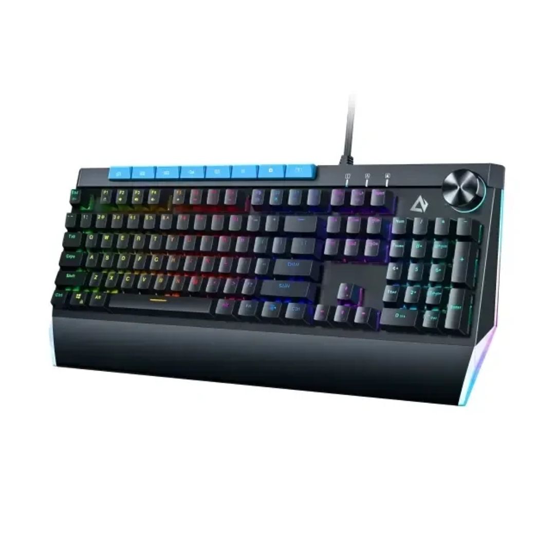 AUKEY KMG17 Mechanical Keyboard Blue Switches 104key with Volume Control Button