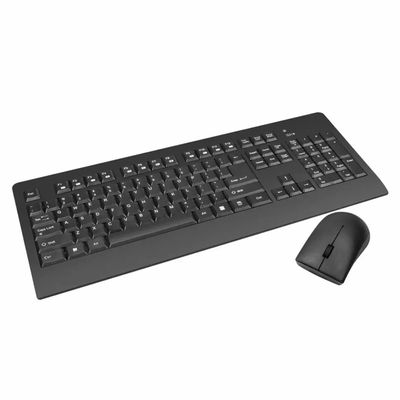 Klip Xtreme - Keyboard and mouse set - English - Wireless - USB - Black - water resistant KCK-265E