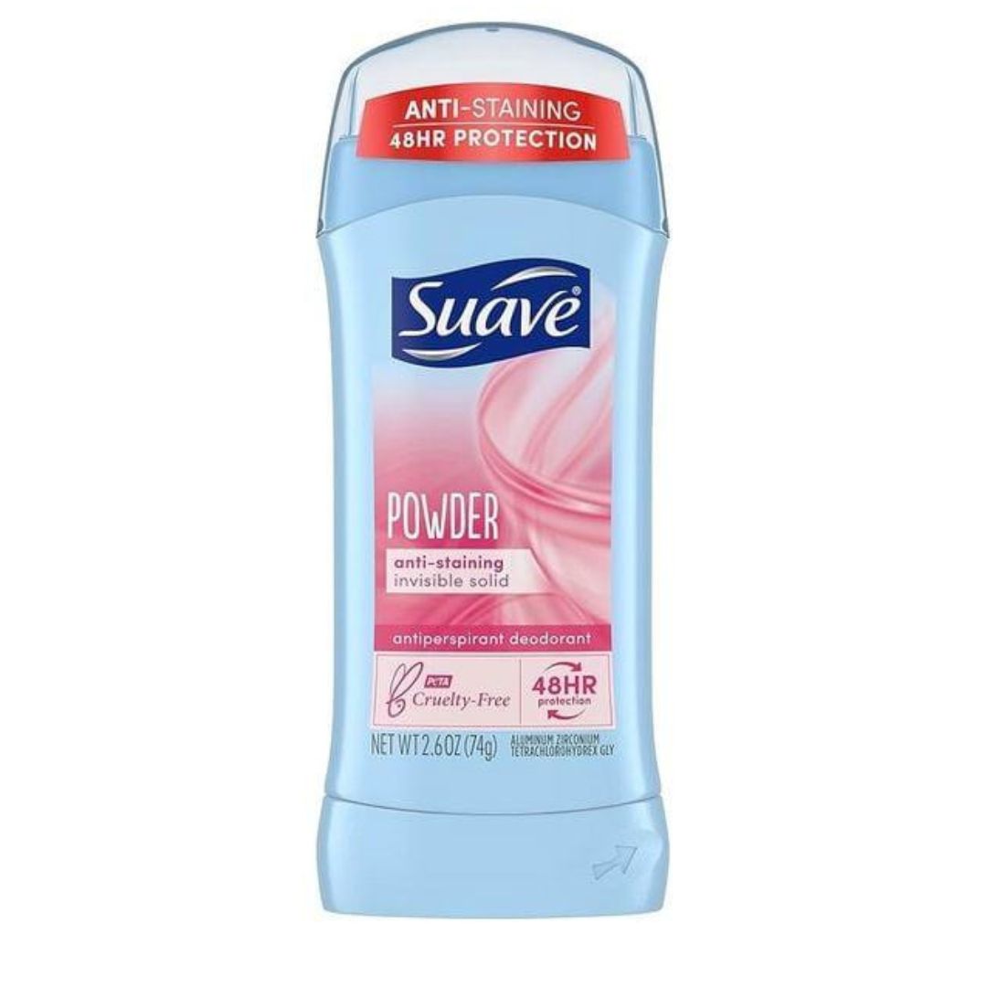 SUAVE POWDER ANTI-STAINING ANTIPERSPIRANT DEODORANT (74G)