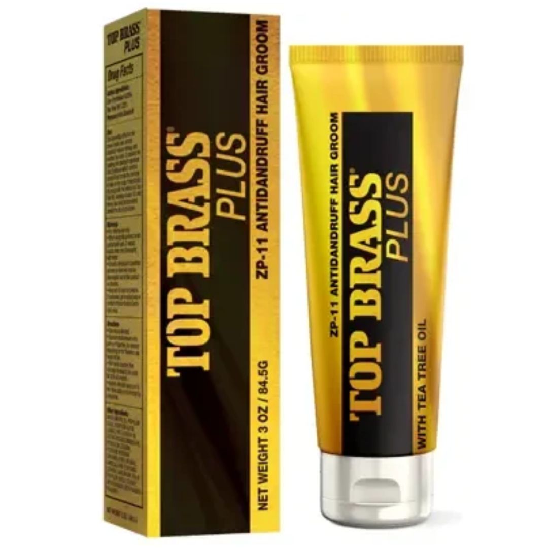 TOP BRASS  ZP-11 GOLD ANTI-DANDRUFFHAIRGROOM (WITH TEA TREE OIL)