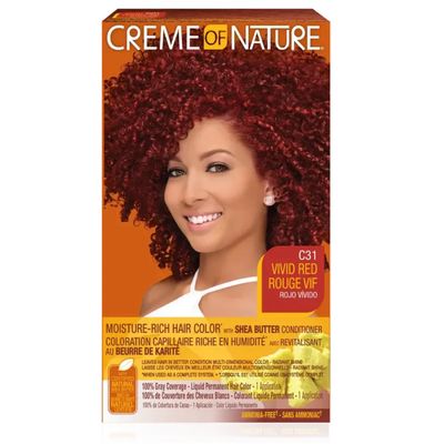CREME OF NATURE HAIR COLOR #C31 VIVID RED WITH SHEA BUTTER