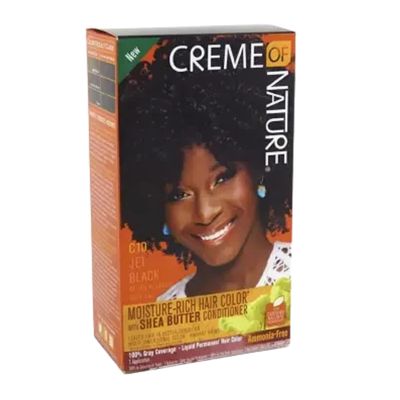 CREME OF NATURE HAIR COLOR #C10 JET BLACK WITH SHEA BUTTER