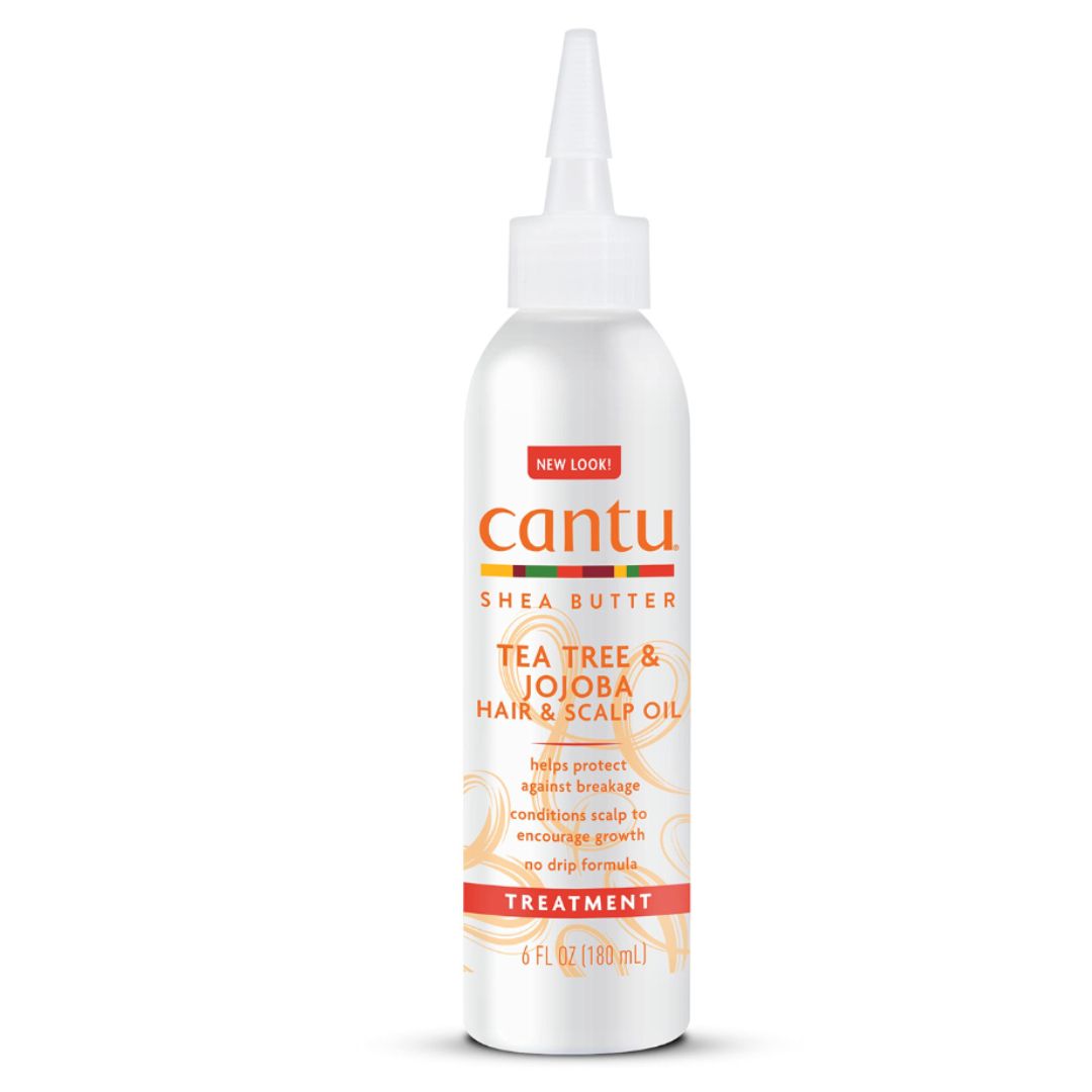CANTU SHEA BUTTER TEA TREE &amp; JOJOBA HAIR &amp; SCALP OIL TREATMENT 180ml