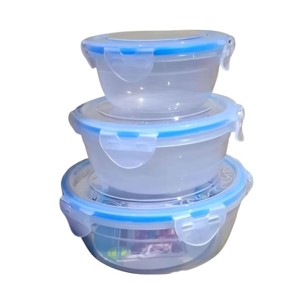 JB-09-58 3PCS ROUND PLASTIC DISH