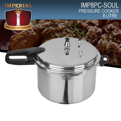IMP8PC  SOUL IMPERIAL PRESSURE COOKER --8 LITRES -- HIGH QUALITY