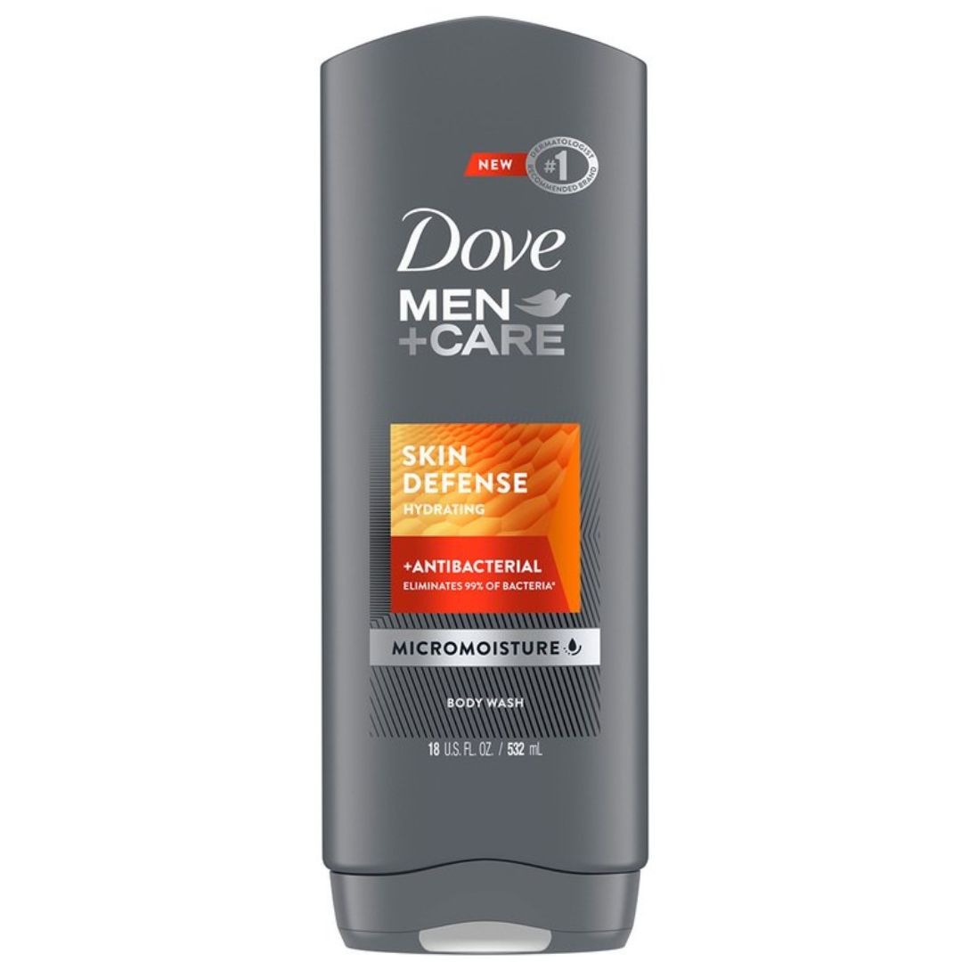 DOVE MAN +CARE ANTIBACTERIAL SKIN DEFENSE BODY WASH 400ml
