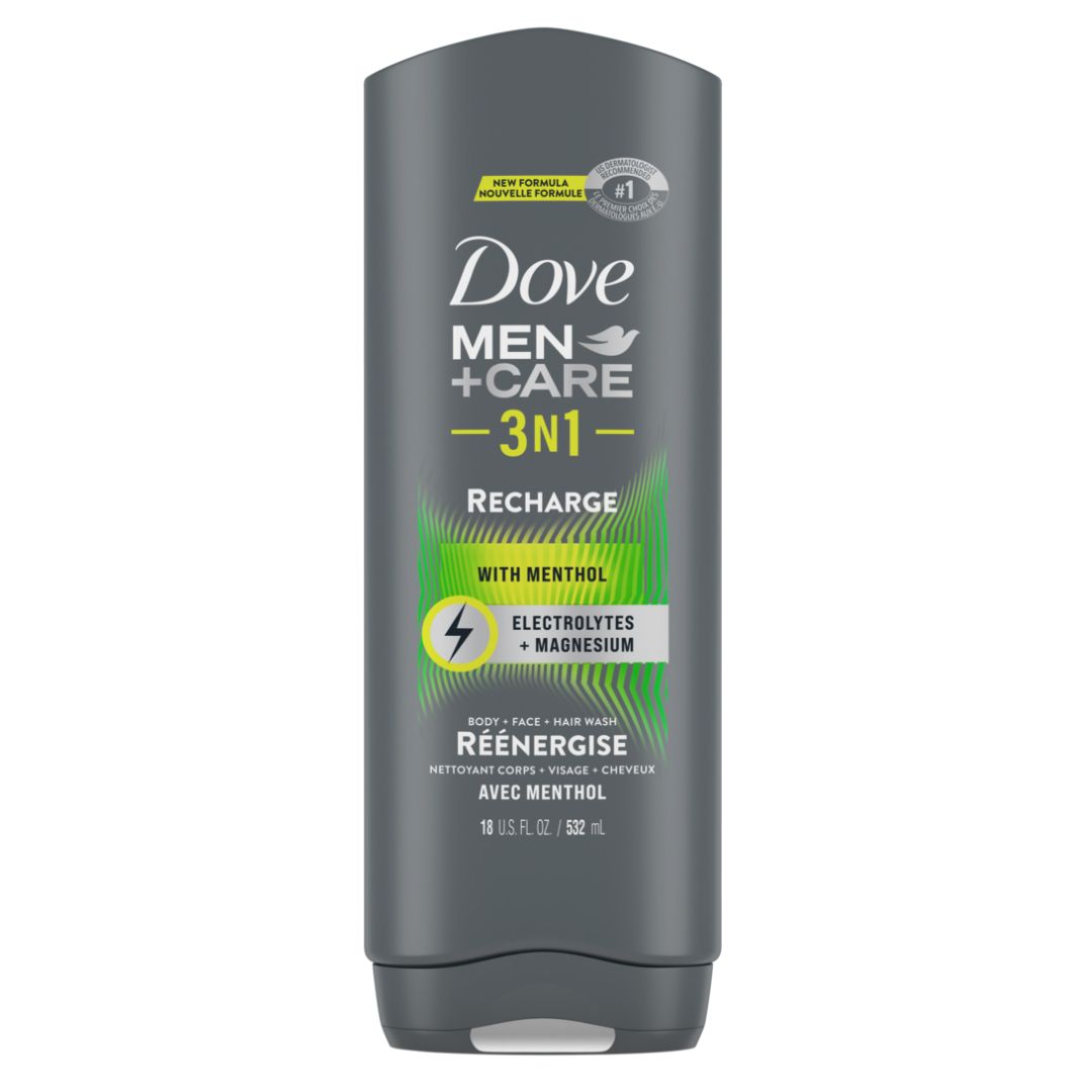 DOVE MEN + CARE 3N1 RECHARGE WITH MENTHOL  532 ML