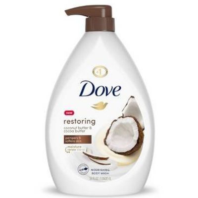 DOVE RESTORING COCONUT &amp; COCOA BUTTER  BODY WASH 905ML