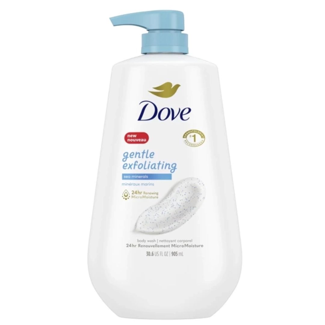 DOVE GENTLE EXFOLIATING SEA MINERALS BODY WASH 905ML