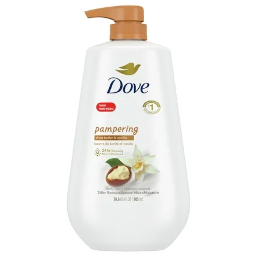 DOVE PAMPERING SHEA BUTTER &amp; VANILLA BODY WASH 905ML